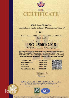 ISO 45001:2018 Certificate